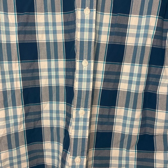 Bixby Nomad Button Up Shirt Long Sleeve Size XL Blue White Checkered EUC - Picture 5 of 5
